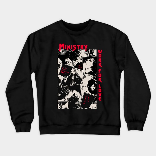 Work For Love 1983 Crewneck Sweatshirt by Pop Fan Shop